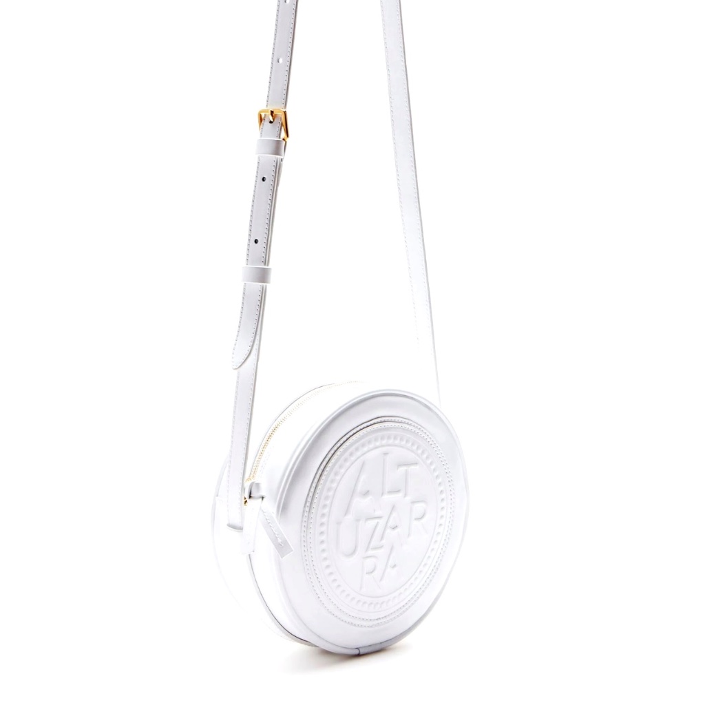 Altuzarra White Medallion Round Crossbody Bag / Shoulder Bag — image 7 of 8